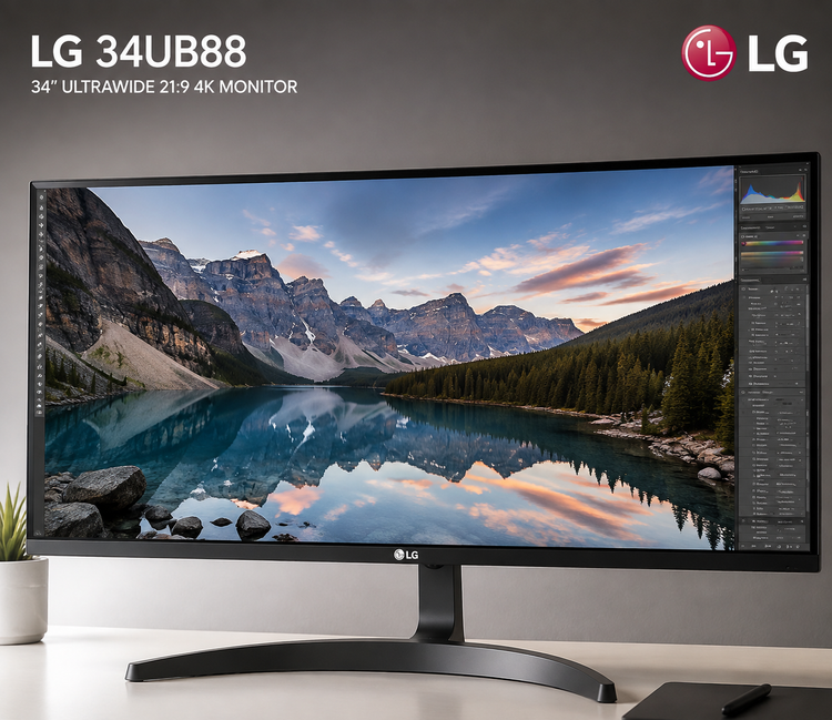 مانیتور LG UltraWide 34 اینچ مدل 34UB88 با پنل IPS
